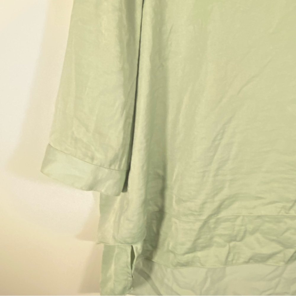 Chicos Blouse Layered Look V neck Pullover top Light Green Chicos Sz 1 (m/l) - Picture 3 of 5